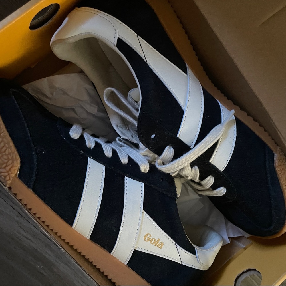 Gola Elan Black and Off White Sneakers - Picture 3 of 4